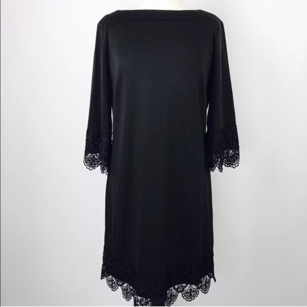 Black lace dress